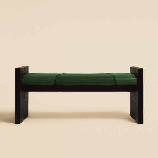 Banquette Nautile ébène - Vert